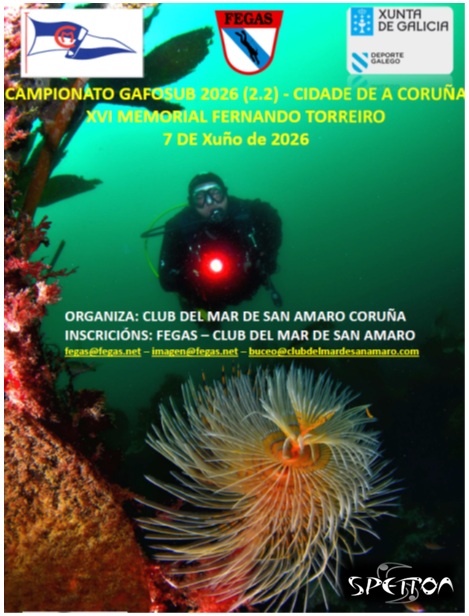 Campeonato GAFOSUB 2026 organizado por el Club del Mar de San Amaro en A Coruña