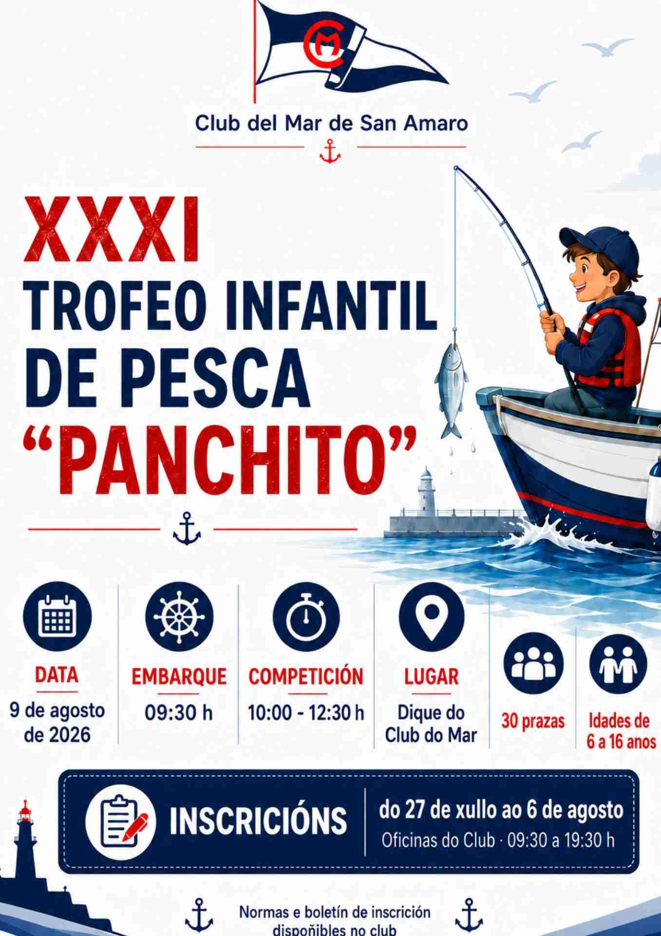 Trofeo de Pesca Infantil Panchito - Club del Mar de San Amaro
